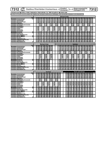 Fahrplan 7312, 1 - RVL