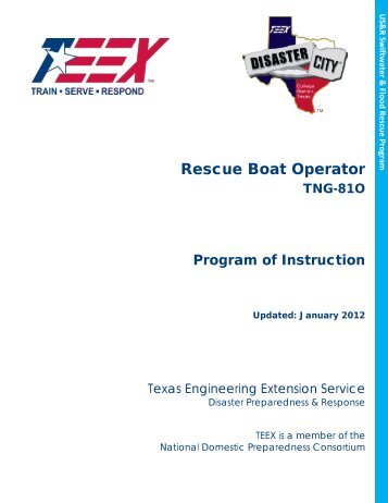 Rescue Boat Operator - Texas Engineering Extension Service