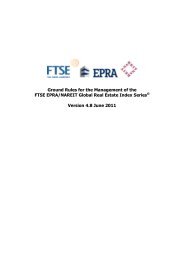 FTSE EPRA-NAREIT Global Real Estate Index Ground Rules v4.8x