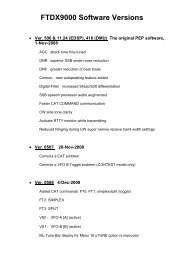 FTDX9000 Software Versions - EA1DDO