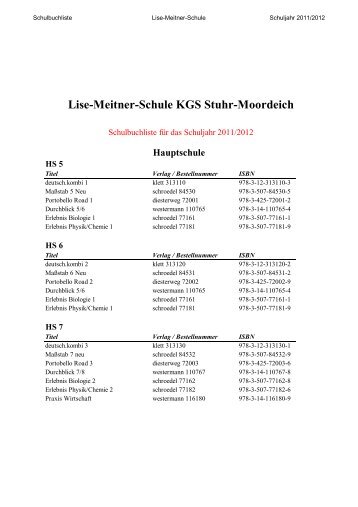 Lise-Meitner-Schule KGS Stuhr-Moordeich