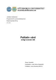 Palliativ vÃ¥rd enligt svensk rÃ¤tt - GUPEA