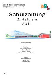 Schulzeitung - Adolf-Reichwein-Schule