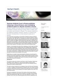 Supreme Arbitrazh Court in Russia publishes reasoning in Sony ...