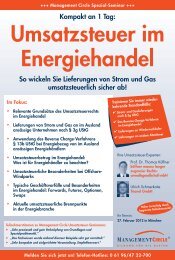 Seminar: Umsatzsteuer im Energiehandel - Management ... - KMLZ