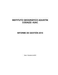 INSTITUTO GEOGRÁFICO AGUSTIN CODAZZI - IGAC