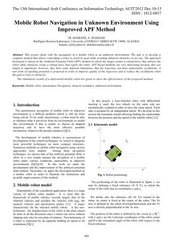 Mobile Robot Navigation in Unknown Environment Using ... - ACIT