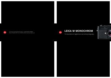 Brochure M Monochrom - Leica Camera AG