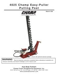 4025 - Champ Easy-Puller Pulling Post - Auto Body Toolmart