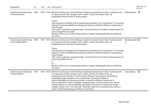 Se oversigt over alle moduler - mitBUF.dk