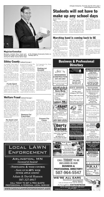 Arlington - The McLeod County Chronicle