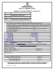 Foreign Visitor Request Form - L-3 Aviation Recorders