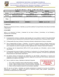 Procedimiento Operativo de Abastecimiento de Bienes y Materiales