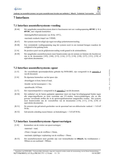 SPOORVRIJMELDING EN DOORRITREGISTRATIE ... - Infrabel