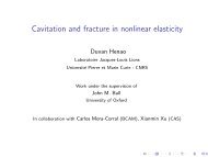 Cavitation and fracture in nonlinear elasticity