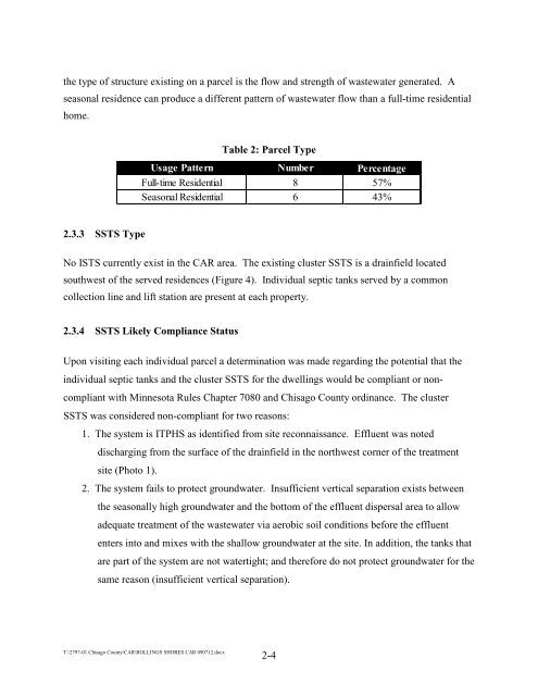 Community Assessment Report - Onsite Sewage Treatment ...