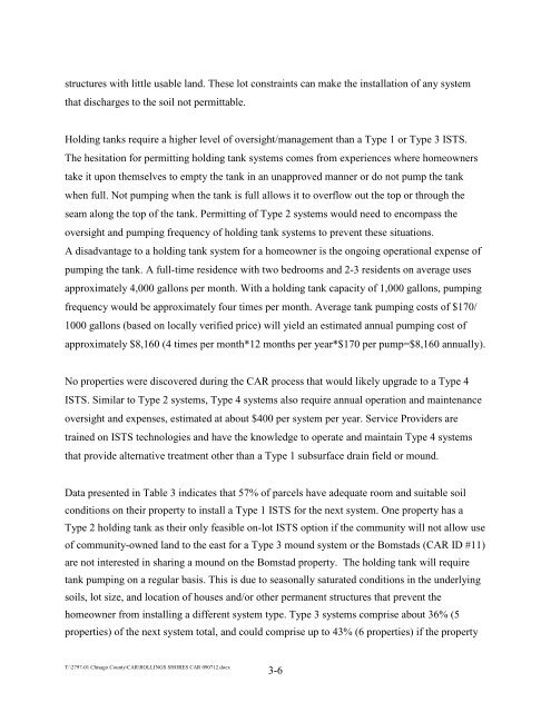 Community Assessment Report - Onsite Sewage Treatment ...