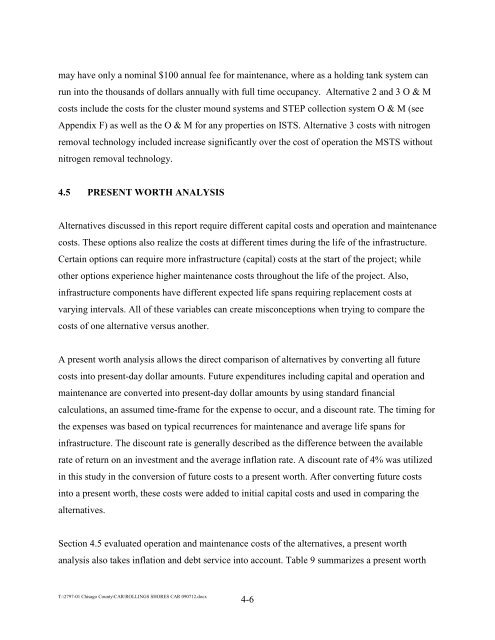 Community Assessment Report - Onsite Sewage Treatment ...