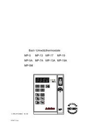 Bad-/ UmwÃ¤lzthermostate MP-5 MP-13 MP-17 MP-19 MP-5A MP-7A ...