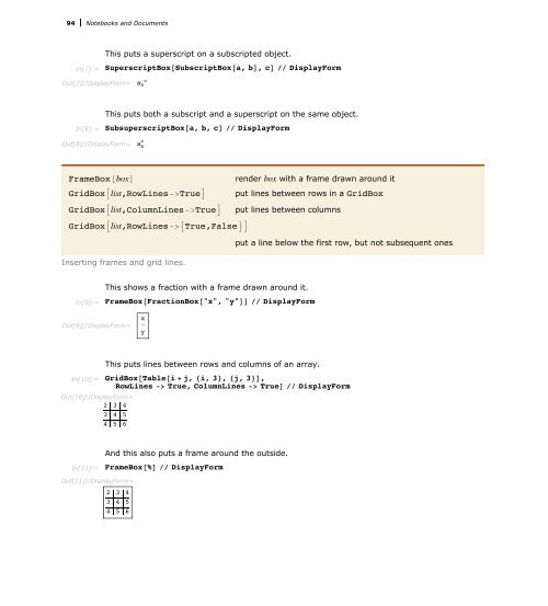 Mathematica Tutorial: Notebooks And Documents - Wolfram Research