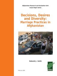 Marriage Practices IP 2009 - the Afghanistan Research and ...