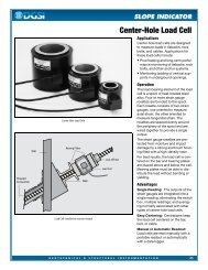 Center-Hole Load Cell - Slope Indicator