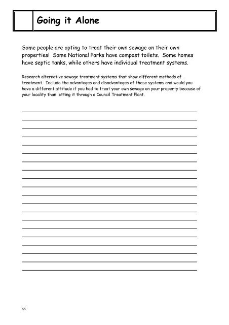 High School Water Conservation Booklet Name: - Bundaberg ...