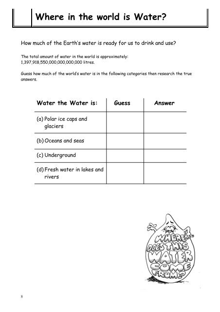 High School Water Conservation Booklet Name: - Bundaberg ...