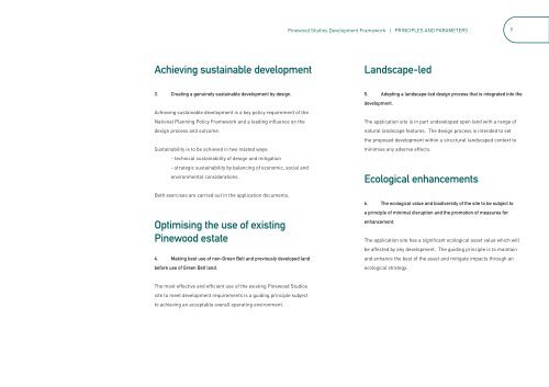 PRINCIPLES AND PARAMETERS - Pinewood Studios