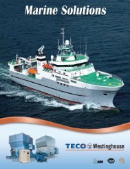Marine Solutions Brochure - TECO-Westinghouse Motor Company
