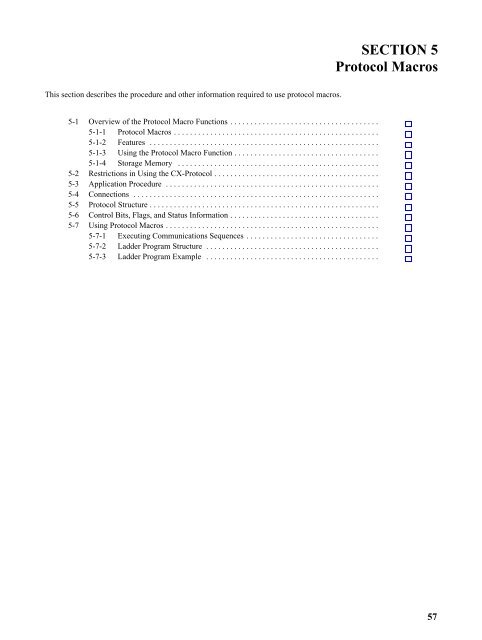 SECTION 5 Protocol Macros - Valtek