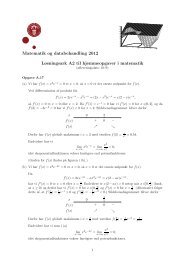 Løsningsark A2 i matematik, 10/9/2012