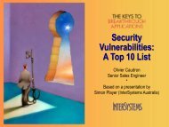 Security Vulnerabilities: A Top 10 List - InterSystems Benelux
