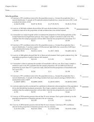 Chapter 6 Review STA2023 03/12/2012 ...