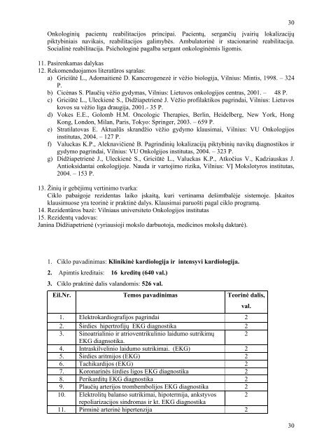 Vidaus ligos - VU Medicinos fakultetas - Vilniaus universitetas