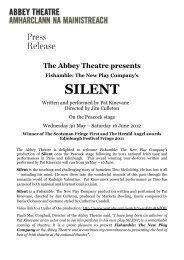 Silent Press Release - Abbey Theatre