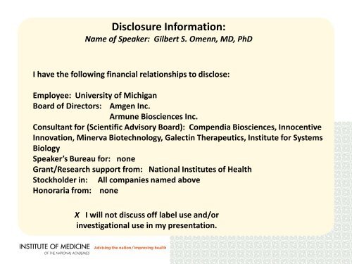 Evolution of Translational Omics: