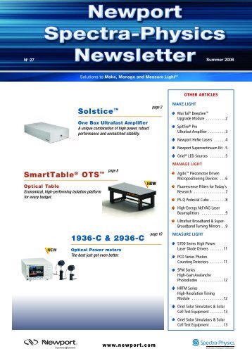 Solsticeâ¢ SmartTableÂ® OTSâ¢ 1936-C & 2936-C - Newport ...