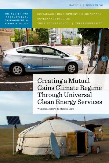 creating a mutual Gains climate regime through universal clean ...