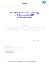 Planar fully depleted silicon technology to design competitive SOC ...