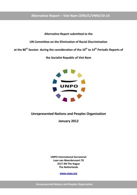 Alternative Report - Office of the High Commissioner for Human Rights