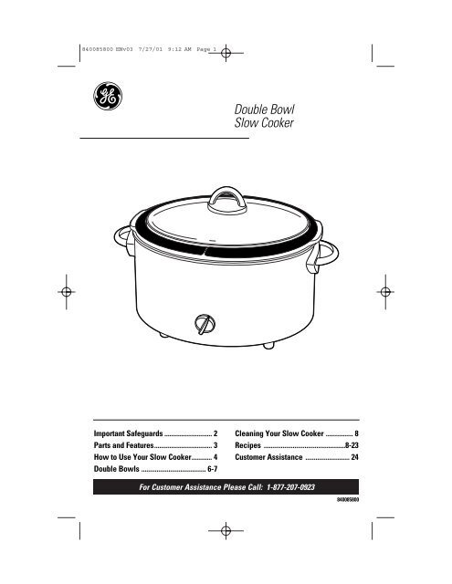 Double Bowl Slow Cooker - GE :: Housewares