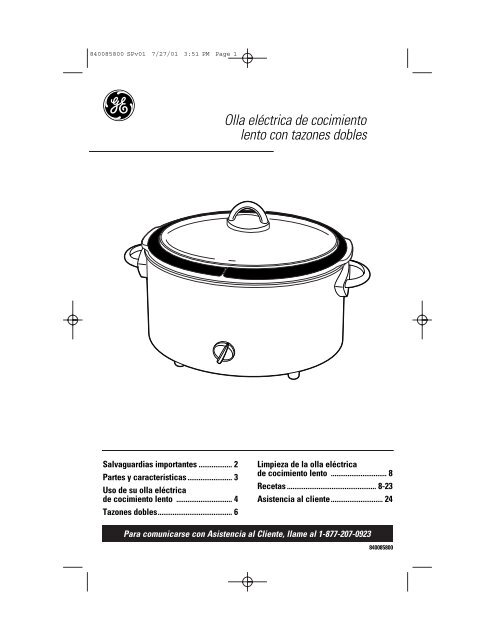Double Bowl Slow Cooker - GE :: Housewares