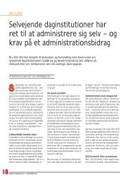 Selvejende daginstitutioner har ret til at administrere sig selv â og ...