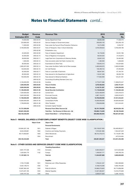 Annual Report 2010 - Ministry of Finance and Planning