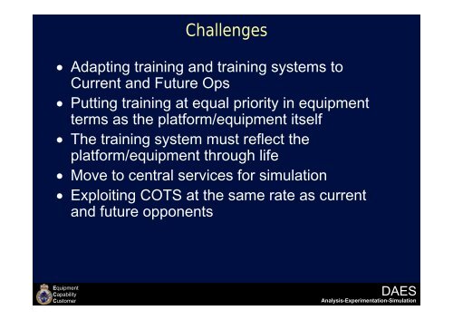 Trends and Challenges - Human Factors Integration Defence ...