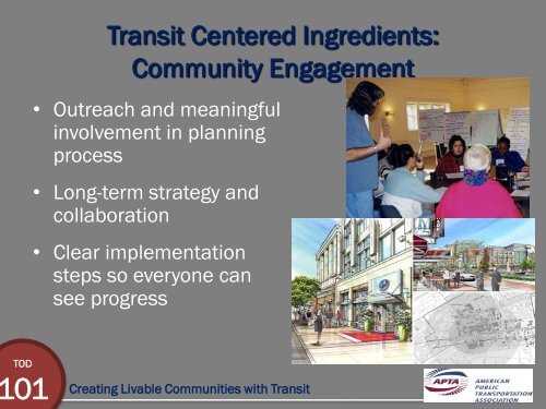 TOD 101 - Creating Livable Communities With Transit