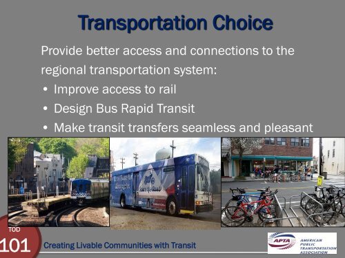 TOD 101 - Creating Livable Communities With Transit