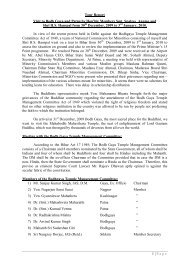 Tour report of visit to Bodh Gaya and Patna by Hon'ble Members ...