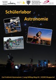 Das SchÃ¼lerlabor Astronomie am Carl-Fuhlrott ... - NaT-Working